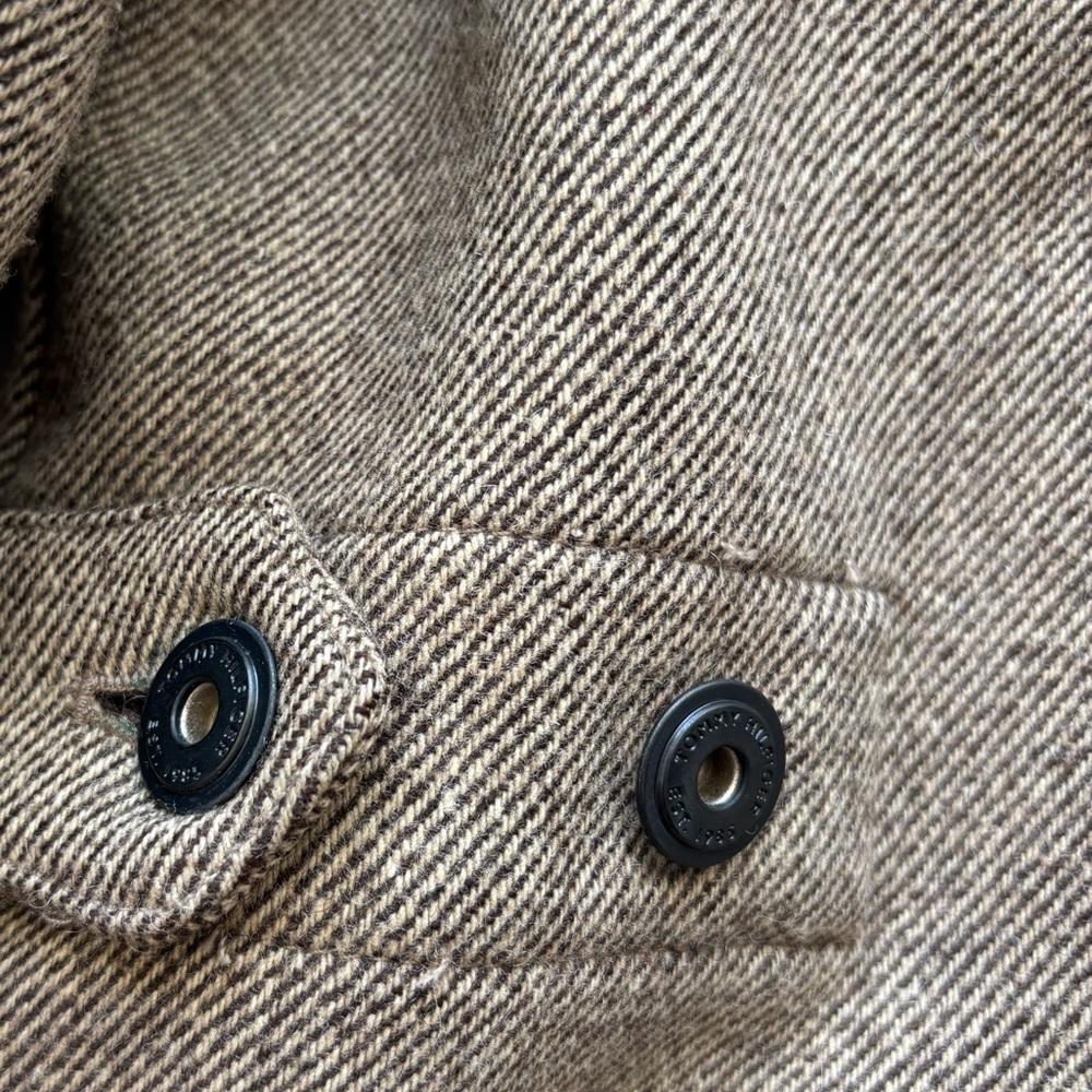 Tommy Hilfiger wool coat XL camel color detachable hood men’s field jacket - Picture 10 of 16